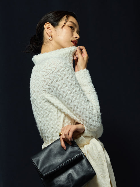 【 予約:8月中旬 】シアーファーハイネックTOPS /M253-83012